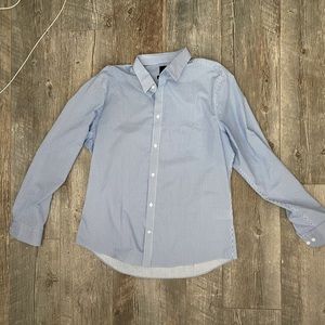 H&M Blue and White Stripped Button Down